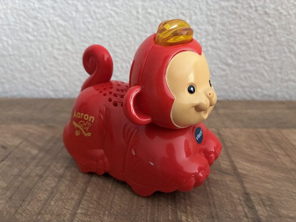 Vtech Zoef Zoef dieren Aaron Aap in PRIMA staat., Ophalen of Verzenden, Gebruikt, 6 maanden tot 2 jaar