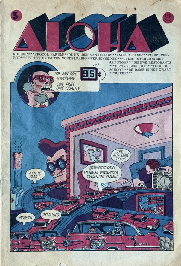 Underground weekblad Aloha Nr.3 1972 - Joost Swarte, Boeken, Eén stripboek, Ophalen of Verzenden, Joost swarte, Gelezen