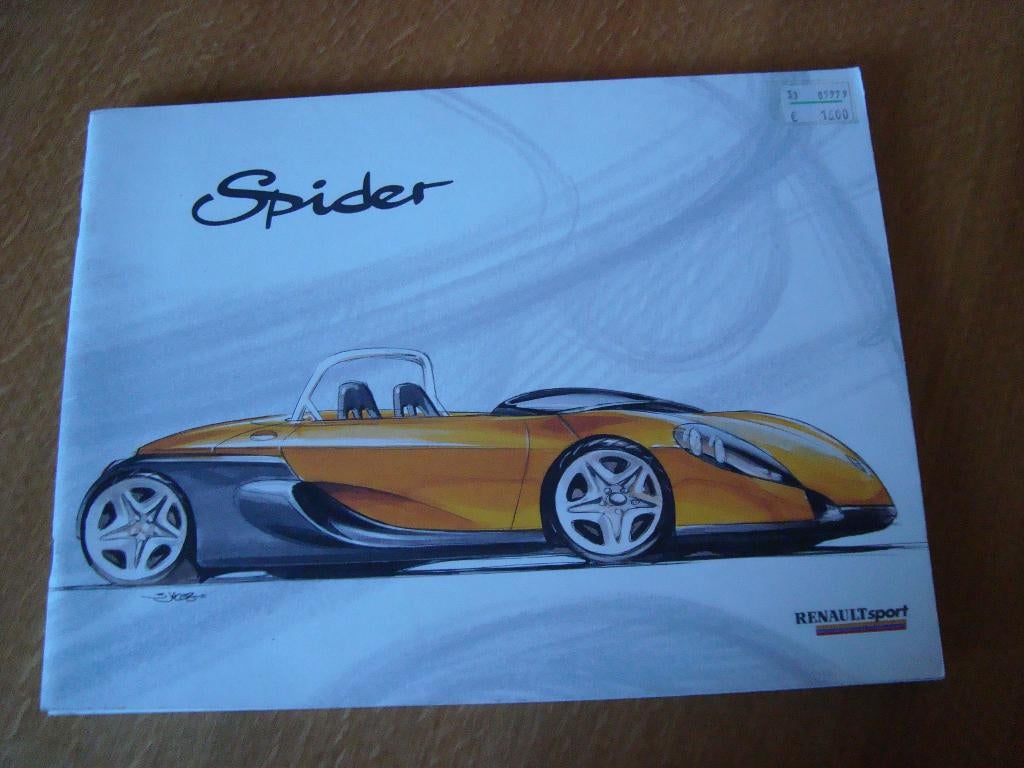Renault sport spider, Boeken, Catalogussen en Folders, Ophalen of Verzenden, Nieuw