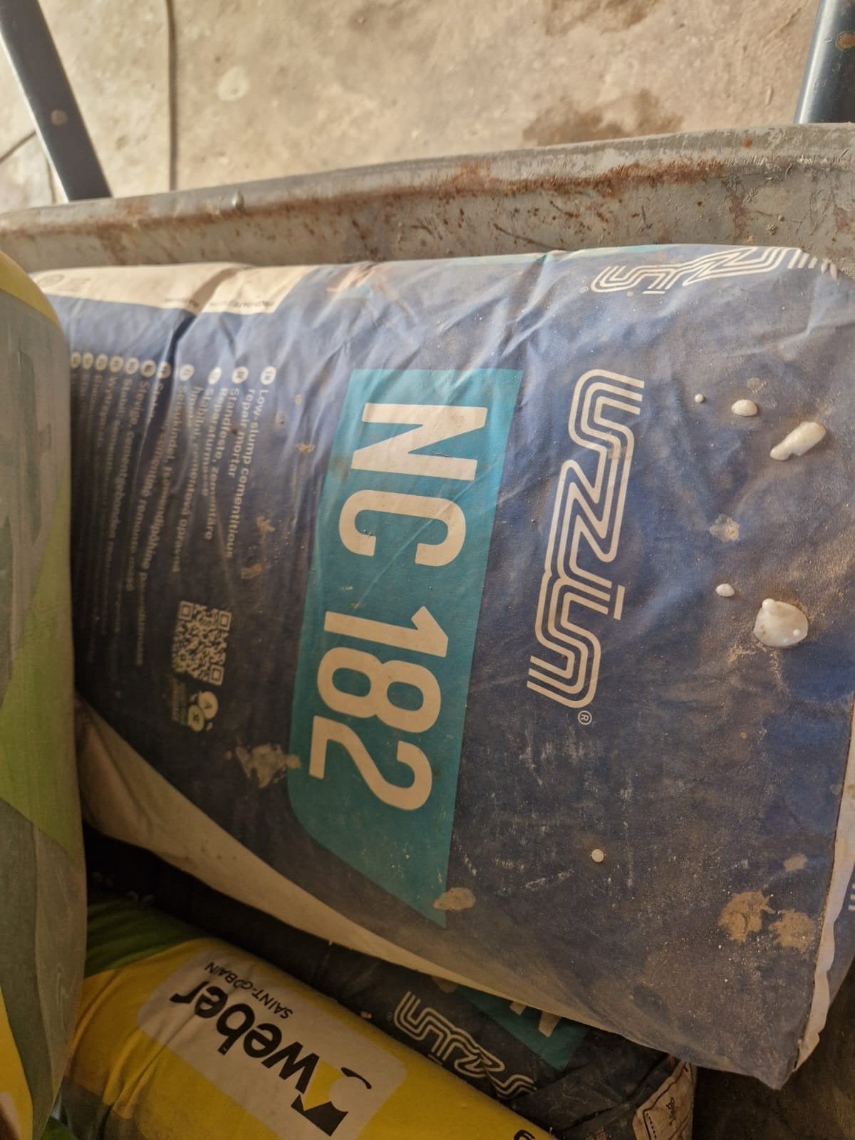 3 Zakken UZIN NC 182 mortel vloerverwarming, Ophalen, Nieuw