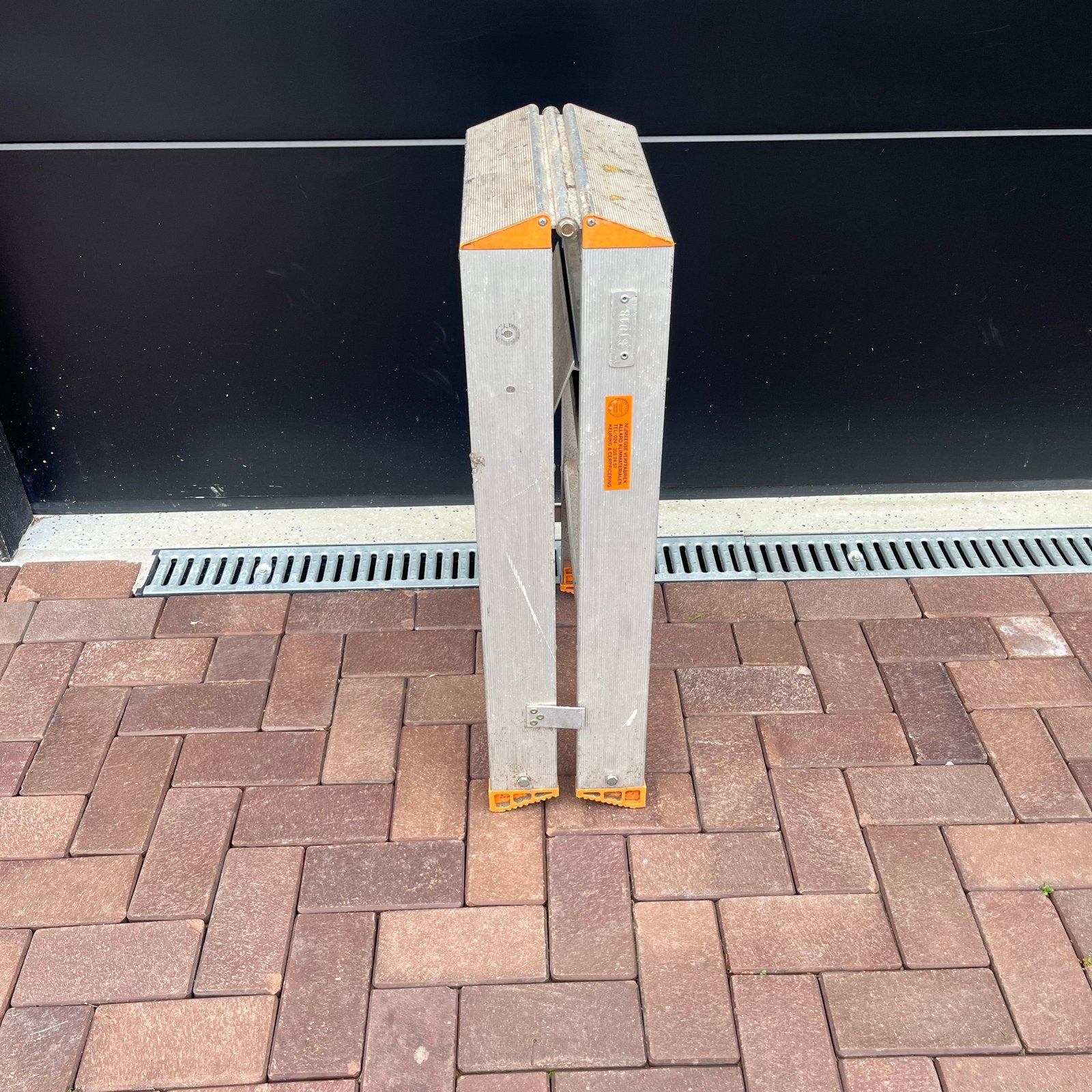 Wienese Opvouwbare Aluminium Trap - Gebruikt, Gebruikt, Trap, Ophalen of Verzenden, Opvouwbaar of Inschuifbaar