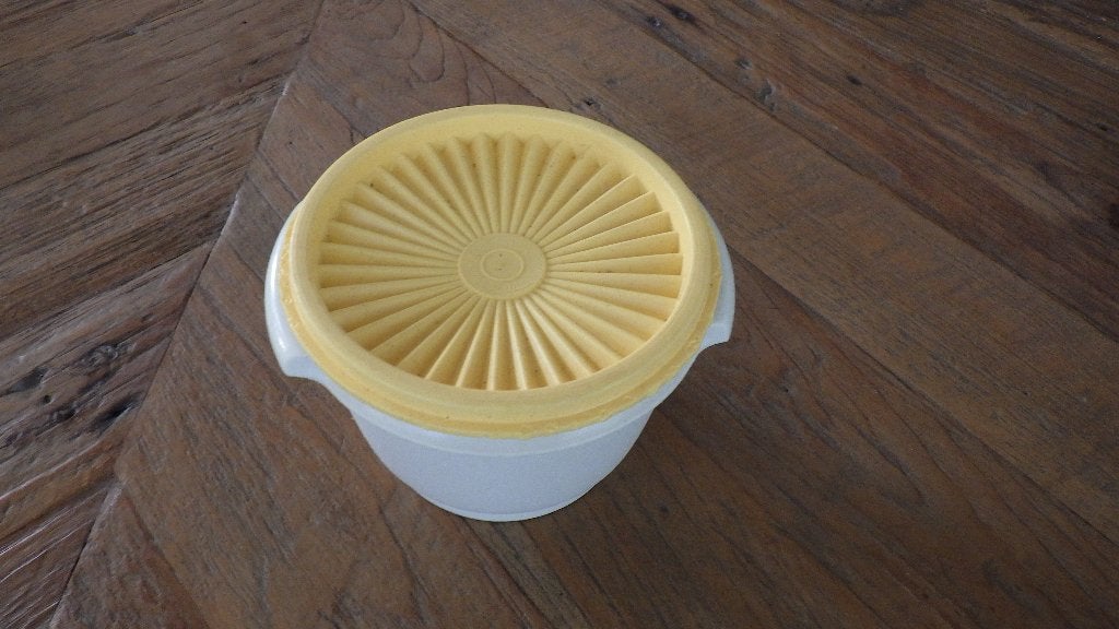 mooi voorraadpotje van tupperware, Huis en Inrichting, Ophalen of Verzenden, Gebruikt, Overige kleuren, Overige typen