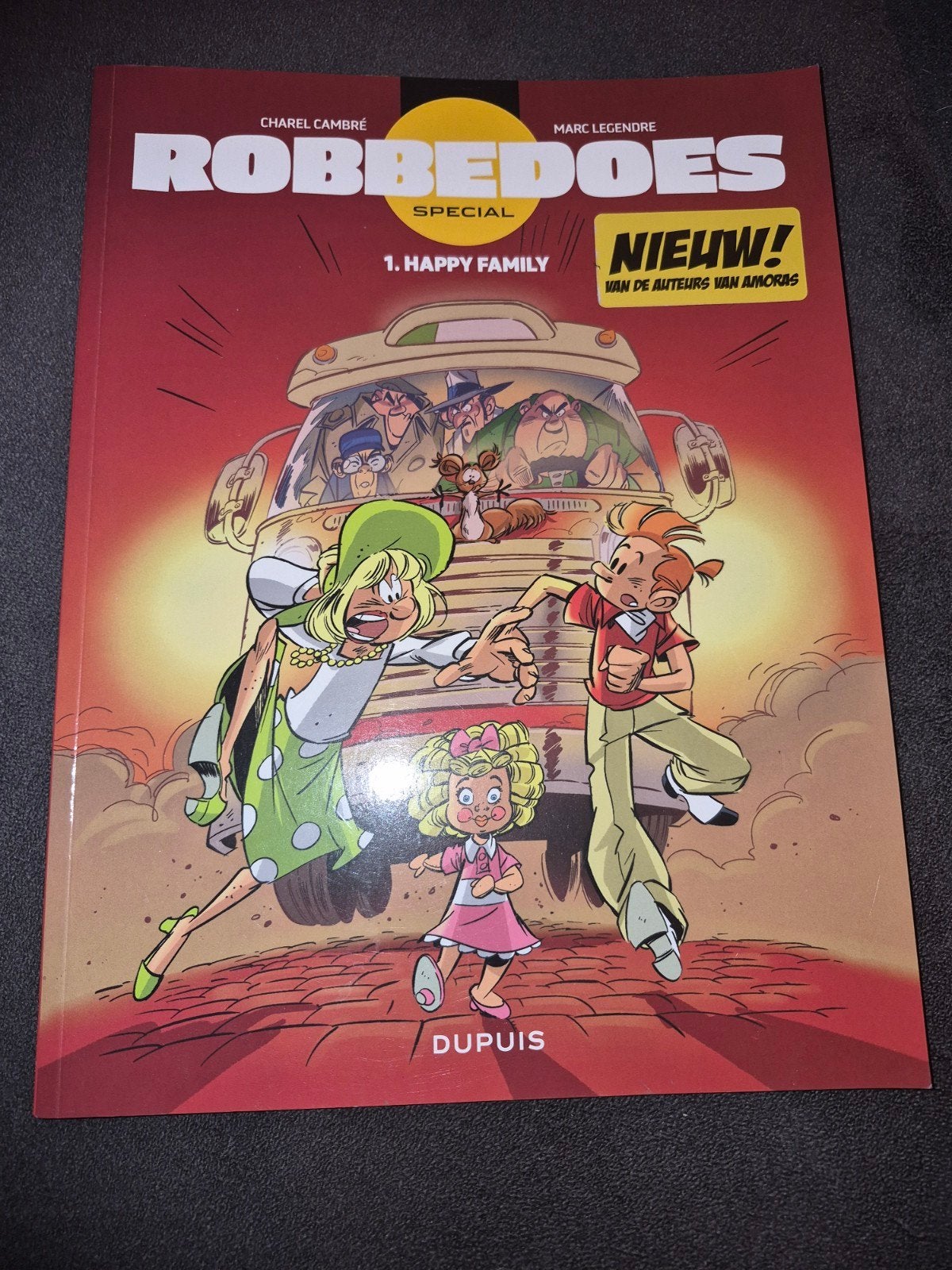 Robbedoes Special 1: Happy Family - Nieuwstaat, 1e druk, Eén stripboek, Ophalen of Verzenden, Nieuw, Charel Cambré, Marc Legendre