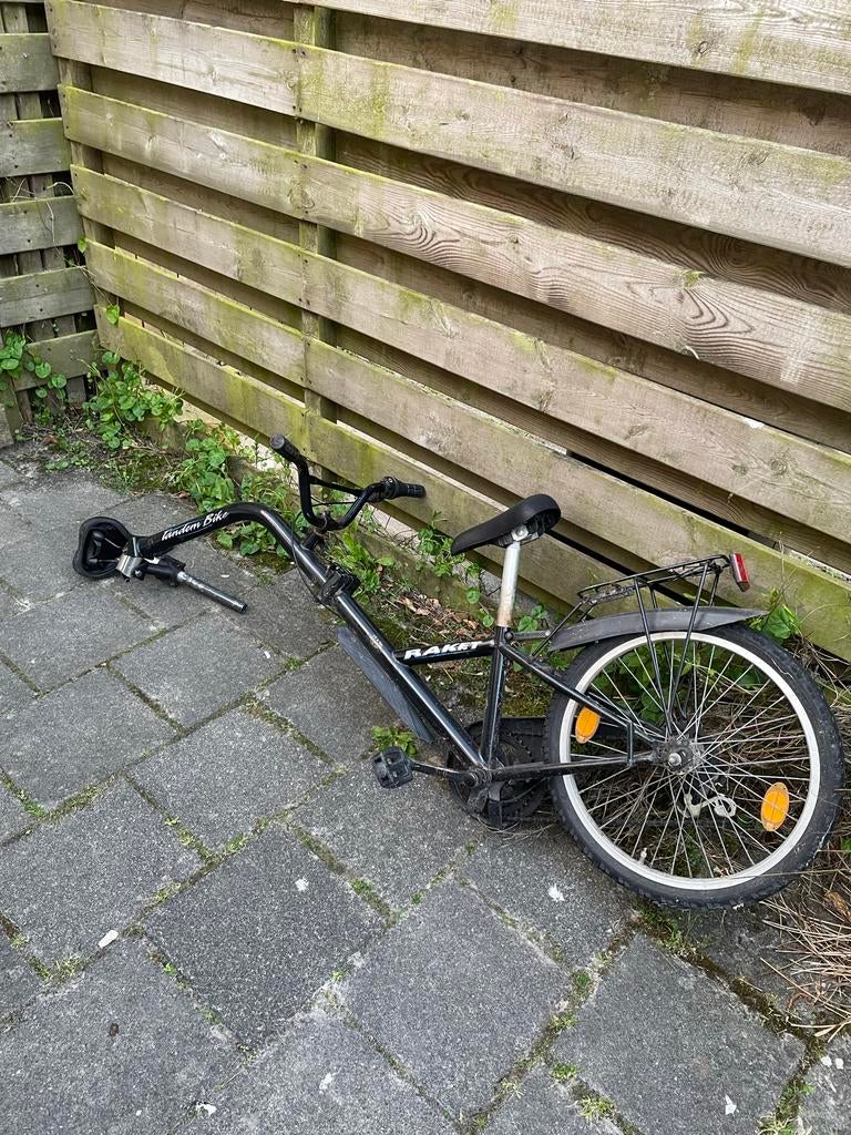 Raket Tandem Bike - Zwart, Gebruikt, 53 tot 57 cm, Minder dan 10 versnellingen, Gebruikt, Velgrem
