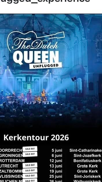 2 Tickets Dutch Queen Unplugged 13-06-2026, Tickets en Kaartjes, Twee personen