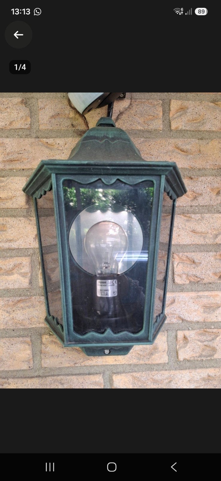 Buitenlamp, Ophalen, Netvoeding, Wandlamp