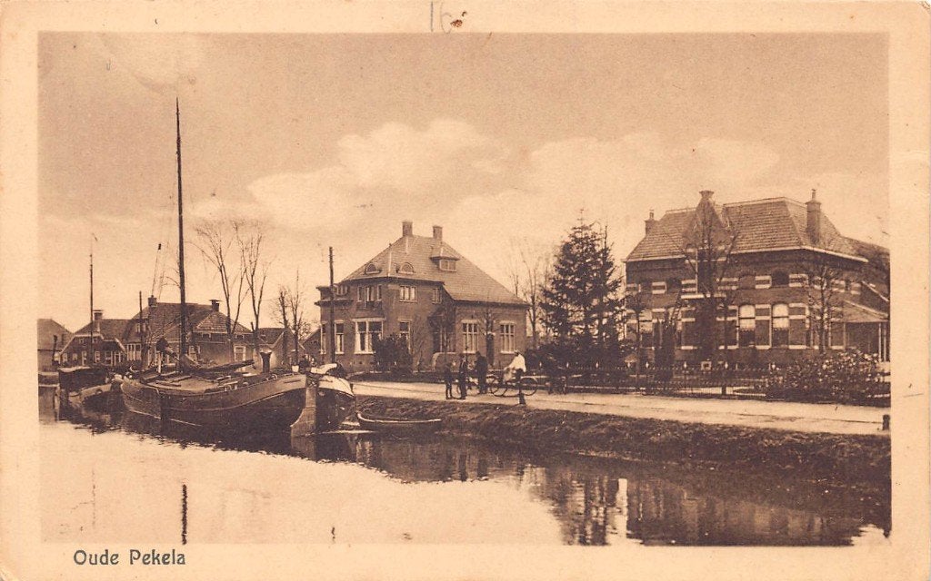 815 Oude Pekela, Verzamelen, Ophalen of Verzenden, 1920 tot 1940, Gelopen, Groningen