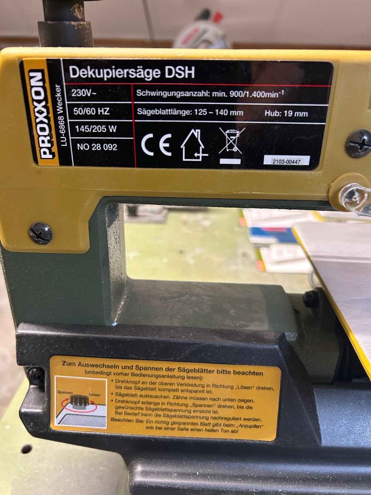 Proxxon Decoupeerzaag DSH - Zo goed als nieuw, Ophalen, Minder dan 30 mm, Decoupeerzaag, Zo goed als nieuw