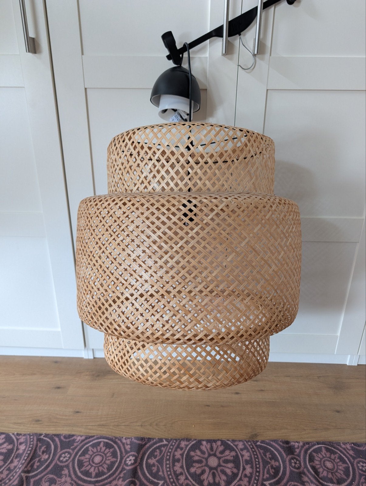 Bamboe lamp. 50cm Ikea Sinnerlig., Ophalen, Zo goed als nieuw