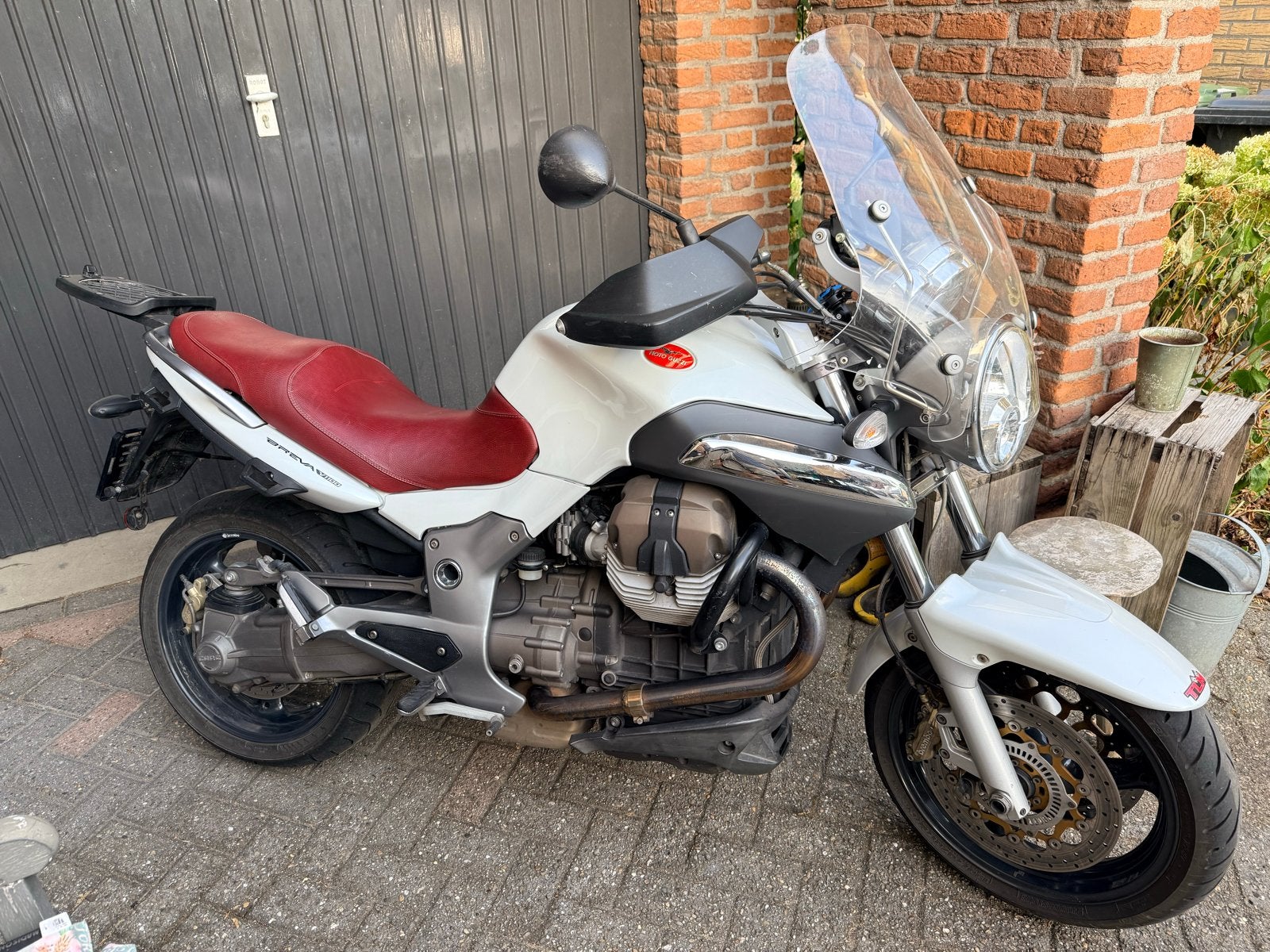 MOTO GUZZI BREVA 1100 met zijkoffers en topkoffer, Motoren, Motoren | Moto Guzzi, Gebruikt, Particulier, Meer dan 35 kW, Toermotor