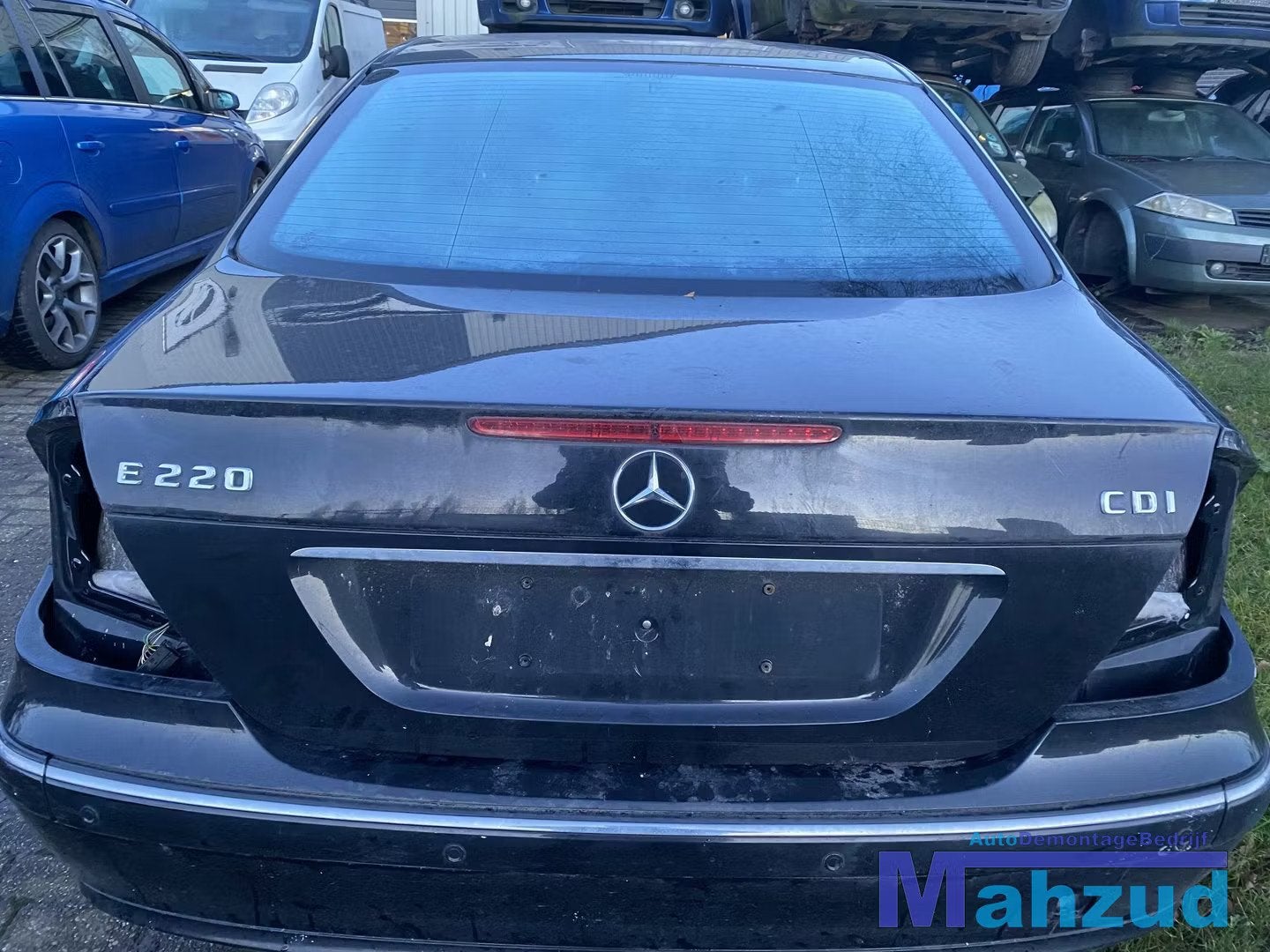 MERCEDES E-KLASSE W211 Zwart achterklep 2002-2009, Gebruikt, Mercedes-Benz AG, Deur, Mercedes-Benz