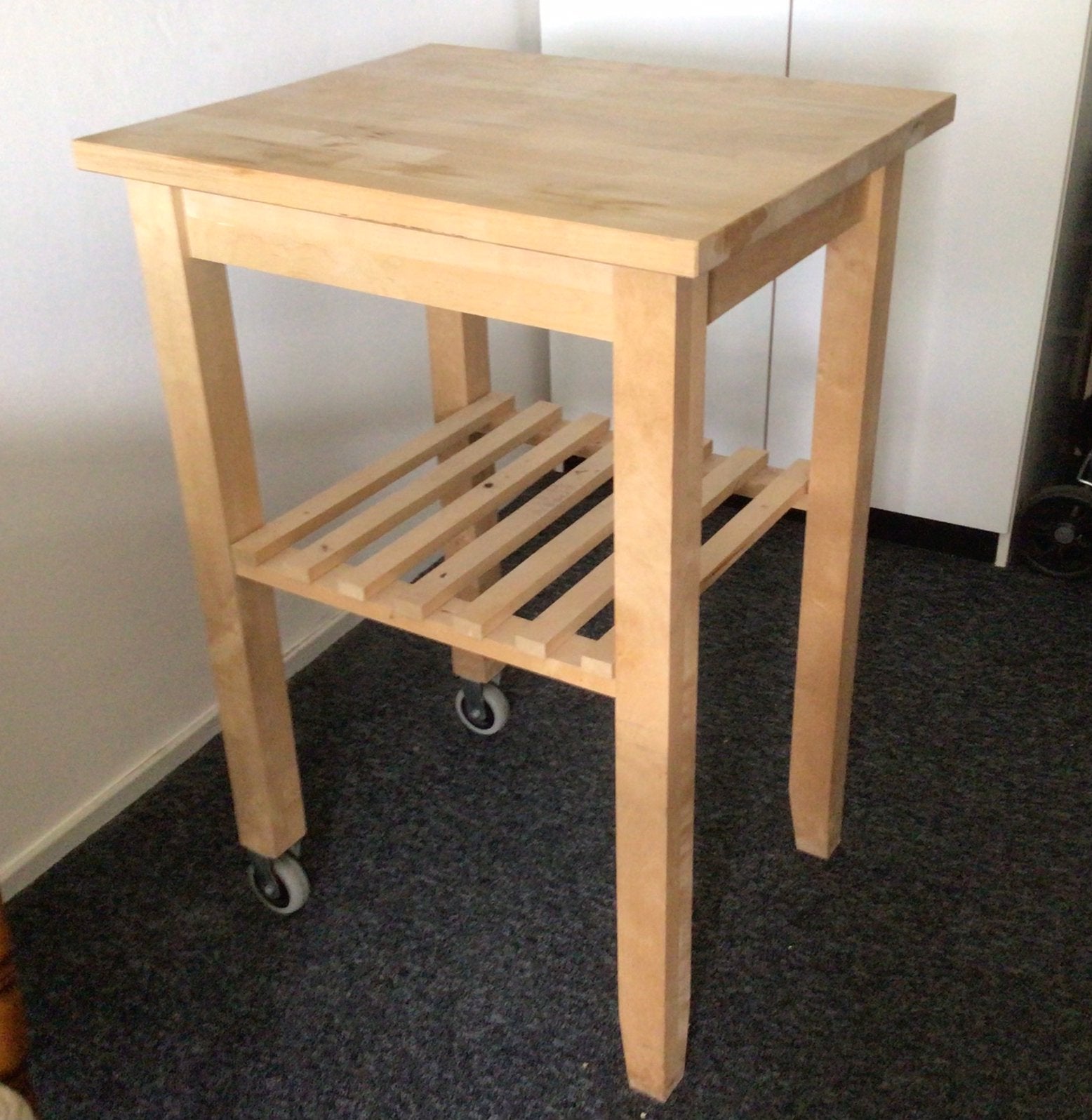 Houten keukentrollie van Ikea, Ophalen, Zo goed als nieuw