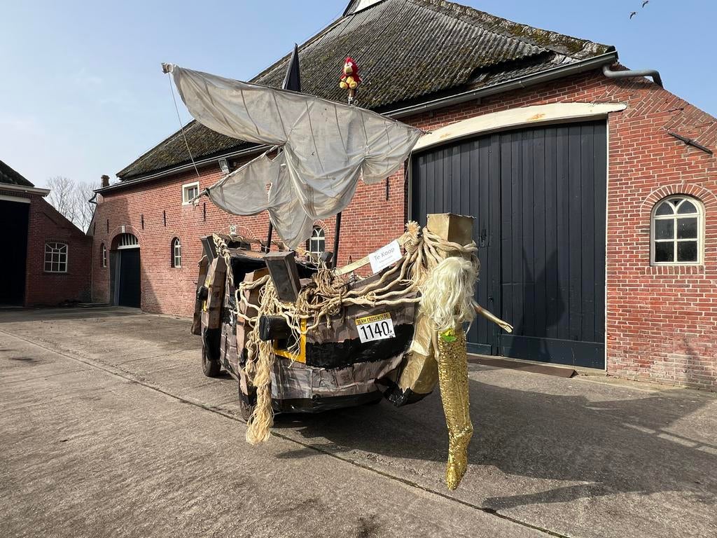 Zelfrijdende Piratenschip carnavalwagen / praalwagen, Ophalen, Gebruikt, Overige typen, Overige
