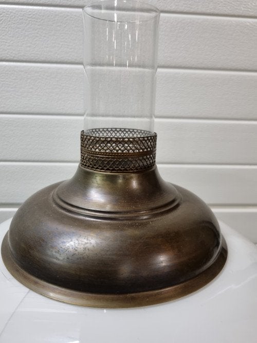 -	olielamp groot elektrische messing,, Ophalen of Verzenden, 'T Olde Gre-j, Info@toldegrej.nl, Endepoelstraat 20f Didam