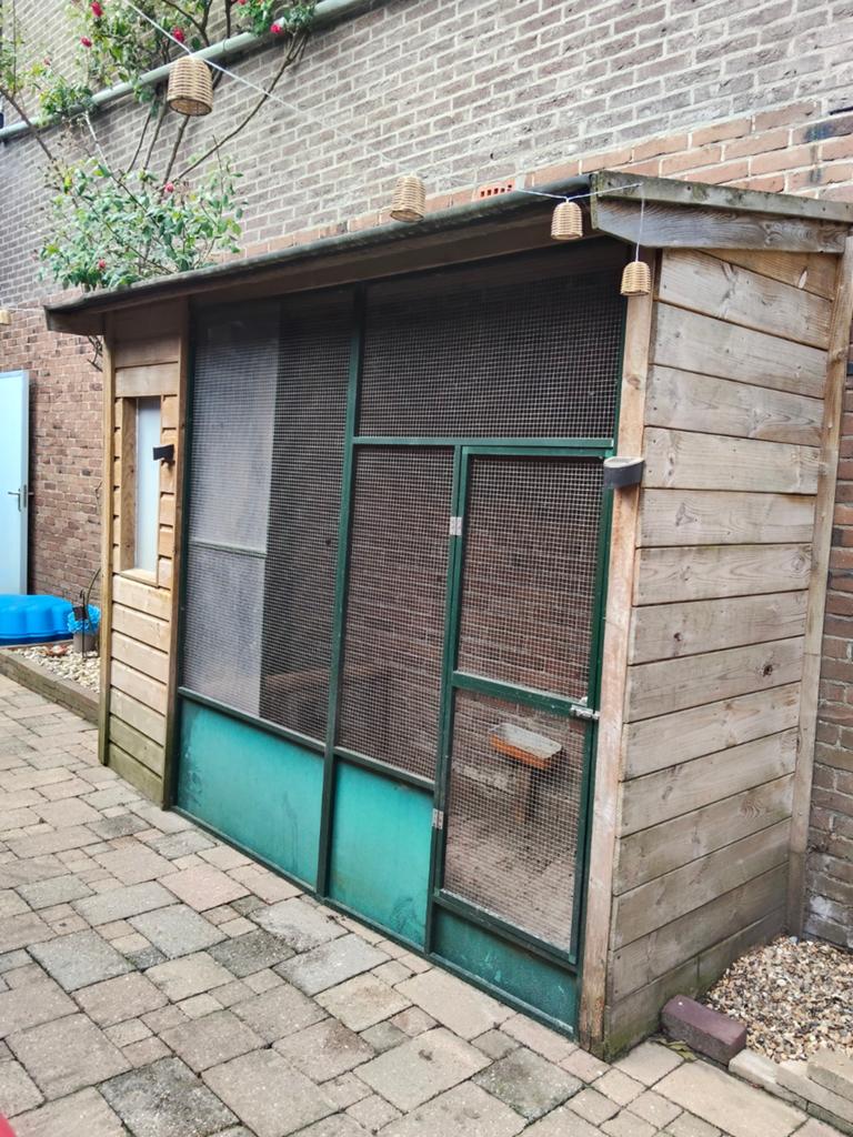 Gratis kippen/vogelhok af te halen, Dieren en Toebehoren, Vogels | Hokken en Kooien, Ophalen, Hout