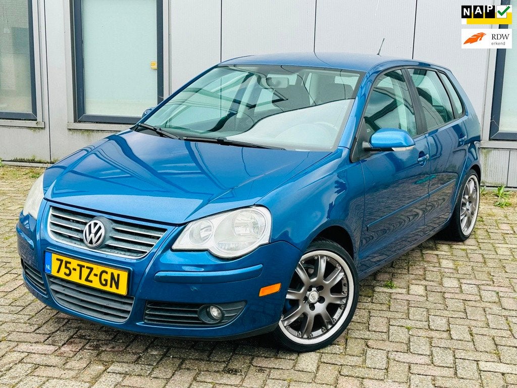 Volkswagen Polo 1.4-16V Optive 2E Eigenaar AIRCO Cruise Trek, Voorwielaandrijving, 4 cilinders, Blauw, Bedrijf