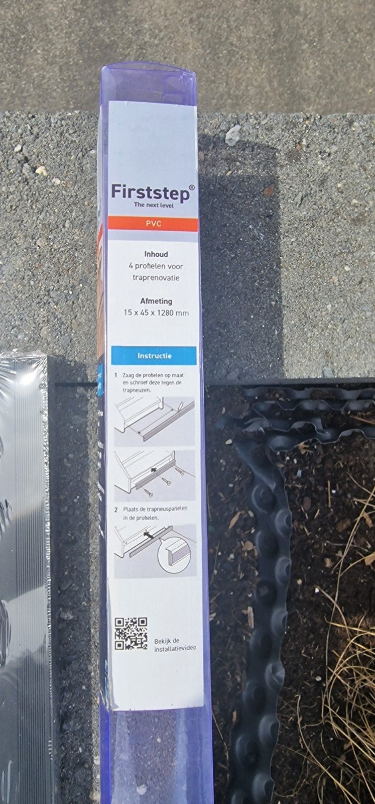 2x Firststep PVC Trapneusprofielen zwart - Gloednieuw, Ophalen, Nieuw, Trap, Minder dan 2 meter