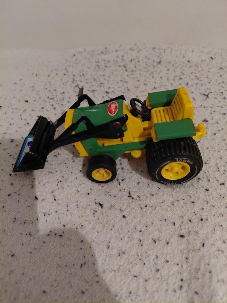 Vintage Tonka Tractor met Schep - Speelgoedvoertuig, Ophalen of Verzenden, Gebruikt