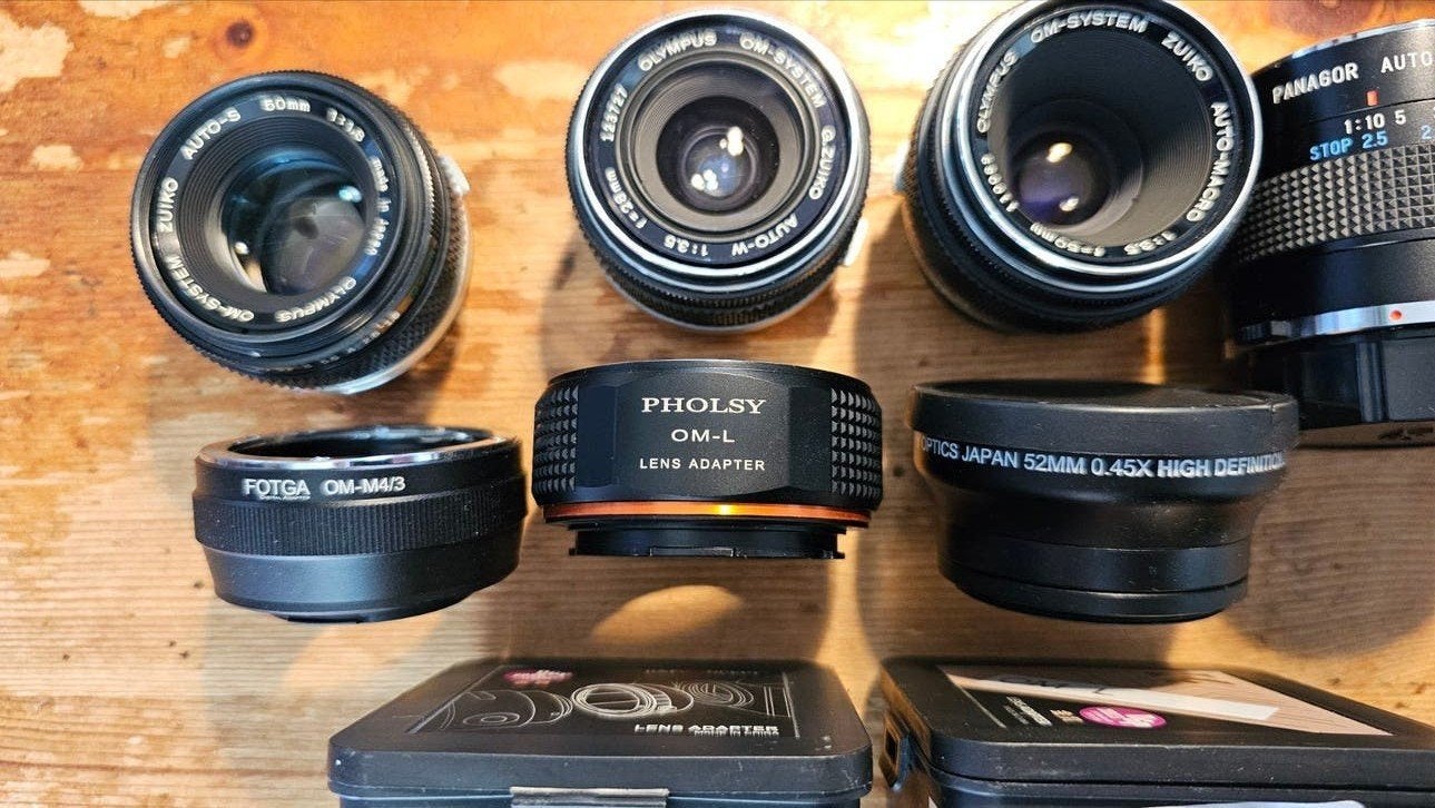 OM FD P lenzen adaptors  mft l mount pentax macro, Ophalen of Verzenden, Zo goed als nieuw