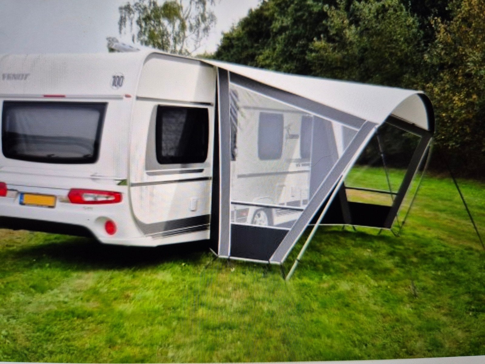 Unico Siena 350  reisluifel voor caravan. Bora/Grey. zgan, Ophalen of Verzenden, Zo goed als nieuw