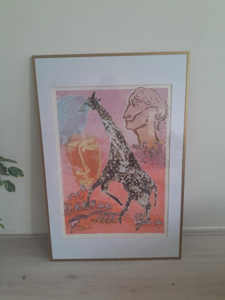 Origineel mooi aquarel ingelijst,koopje, Huis en Inrichting, Ophalen, Minder dan 50 cm, Nieuw, Schilderij