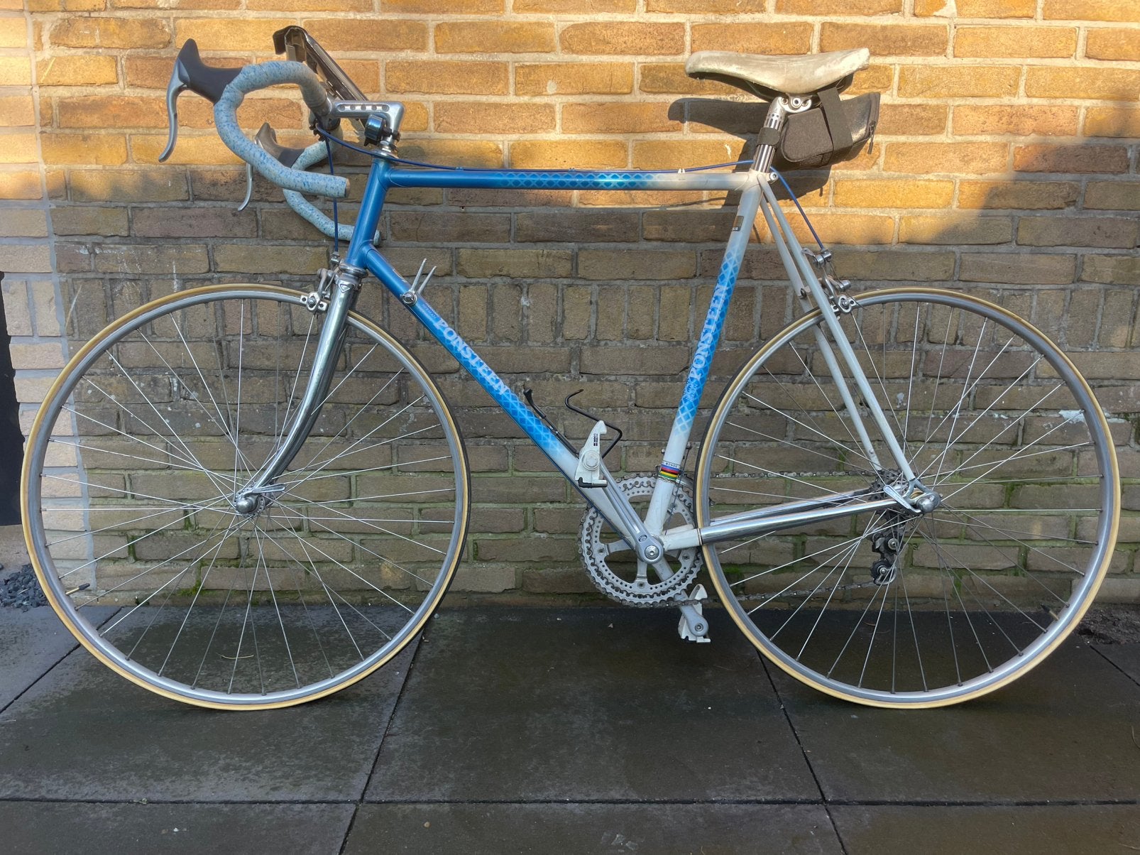 Vintage Herman Ponsteen racefiets (1986), Gebruikt, 10 tot 15 versnellingen, Heren, Ophalen