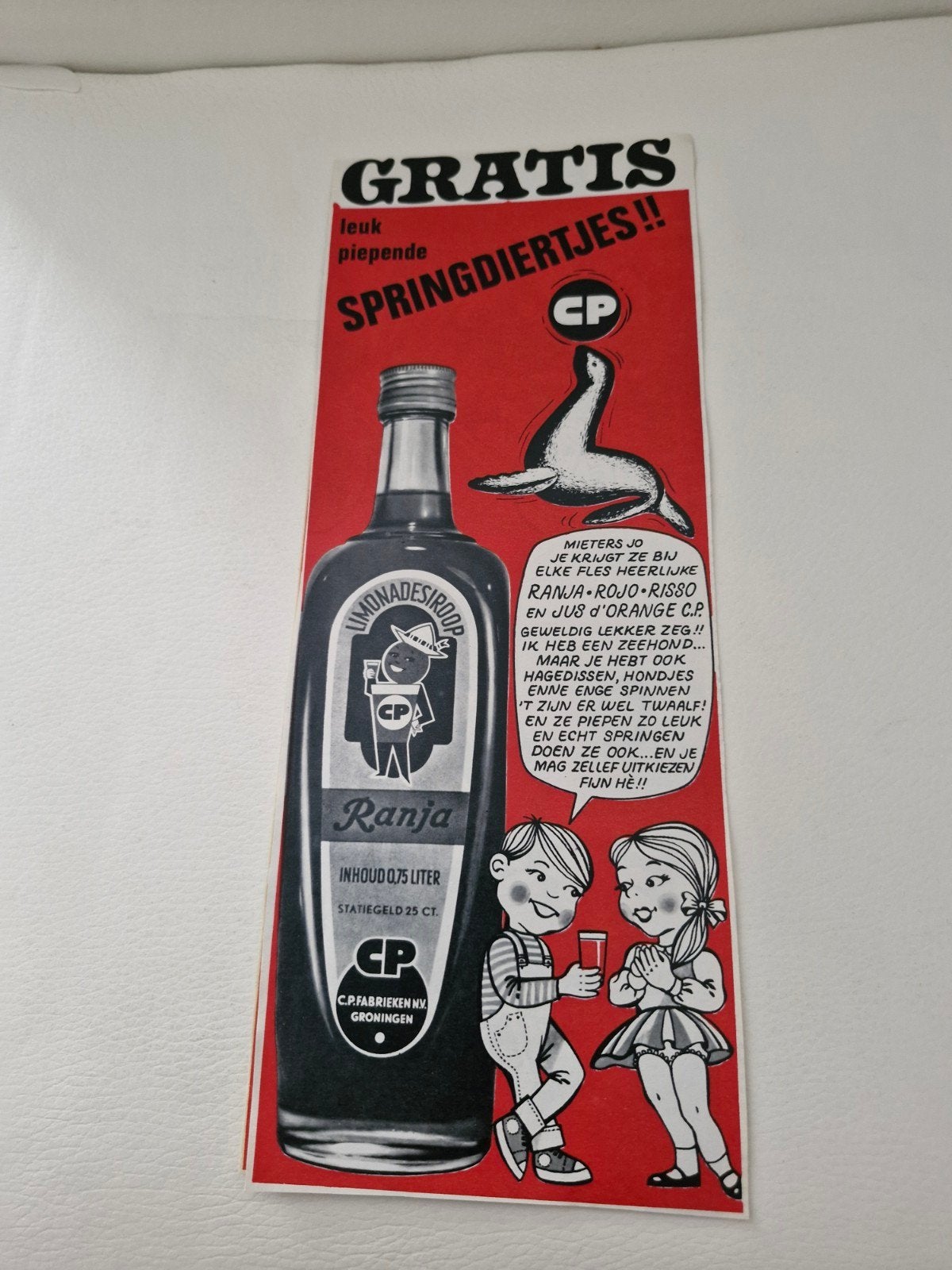 Ranja Limonadesiroop Advertentie - Gratis Springdiert, Ophalen of Verzenden