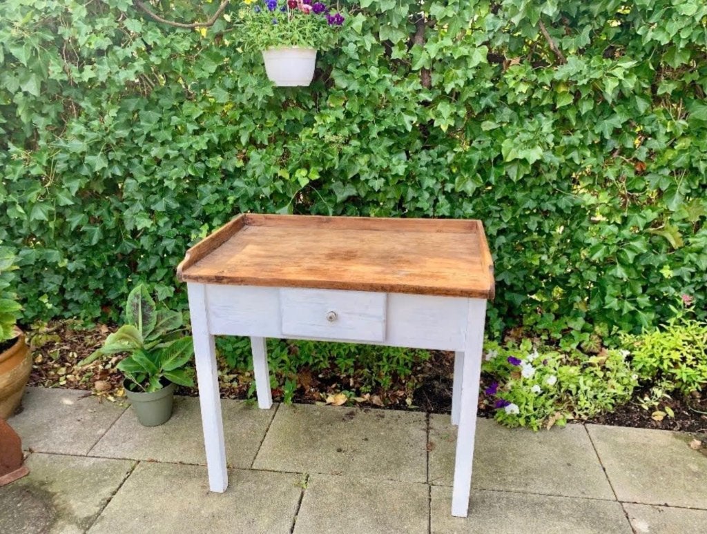 Bureau, sidetable, Overige typen, Hout, 56 cm, Wit