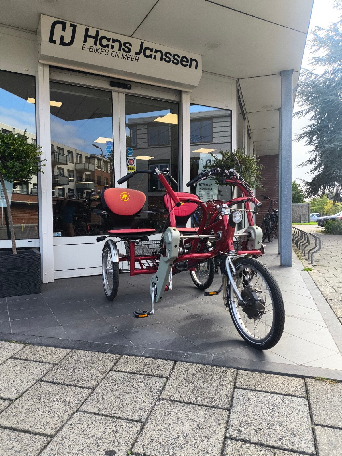 Van Raam Fun2Go Elektrische Duofiets, Fietsen en Brommers, Ophalen, Gebruikt, Trommelrem, Van Raam