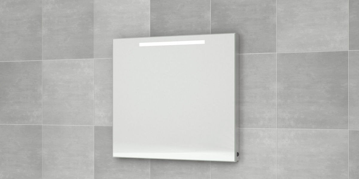 Bruynzeel spiegel met horizontale TL-verlichting 90cm, Ophalen, Nieuw, 75 tot 100 cm, Minder dan 100 cm