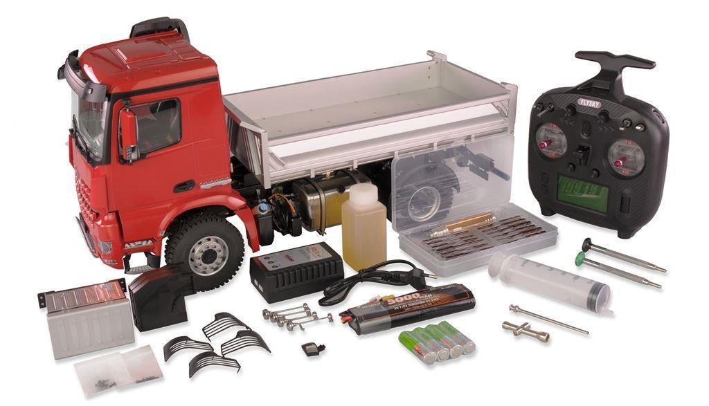 22612 MERCEDES AROCS HYDRAULIK vrachtwagen kieper PRO METALL, Ophalen of Verzenden, Nieuw, Overige schalen, Auto offroad