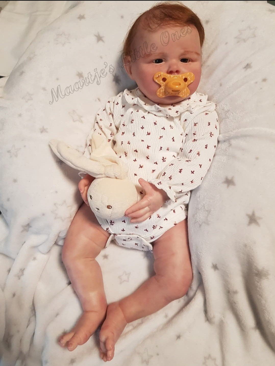 Reborn Ella met certificaten - Realistische babypop, Verzamelen, Poppen, Ophalen of Verzenden, Zo goed als nieuw, Babypop