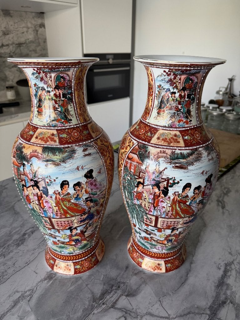 Twee Chinese vazen, Ophalen of Verzenden