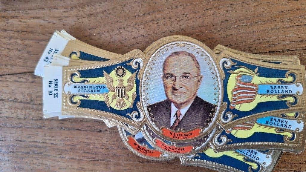Washington sigarenbandjes Presidenten USA (serieVI), Verzamelen, Rookartikelen, Aanstekers en Luciferdoosjes, Ophalen of Verzenden