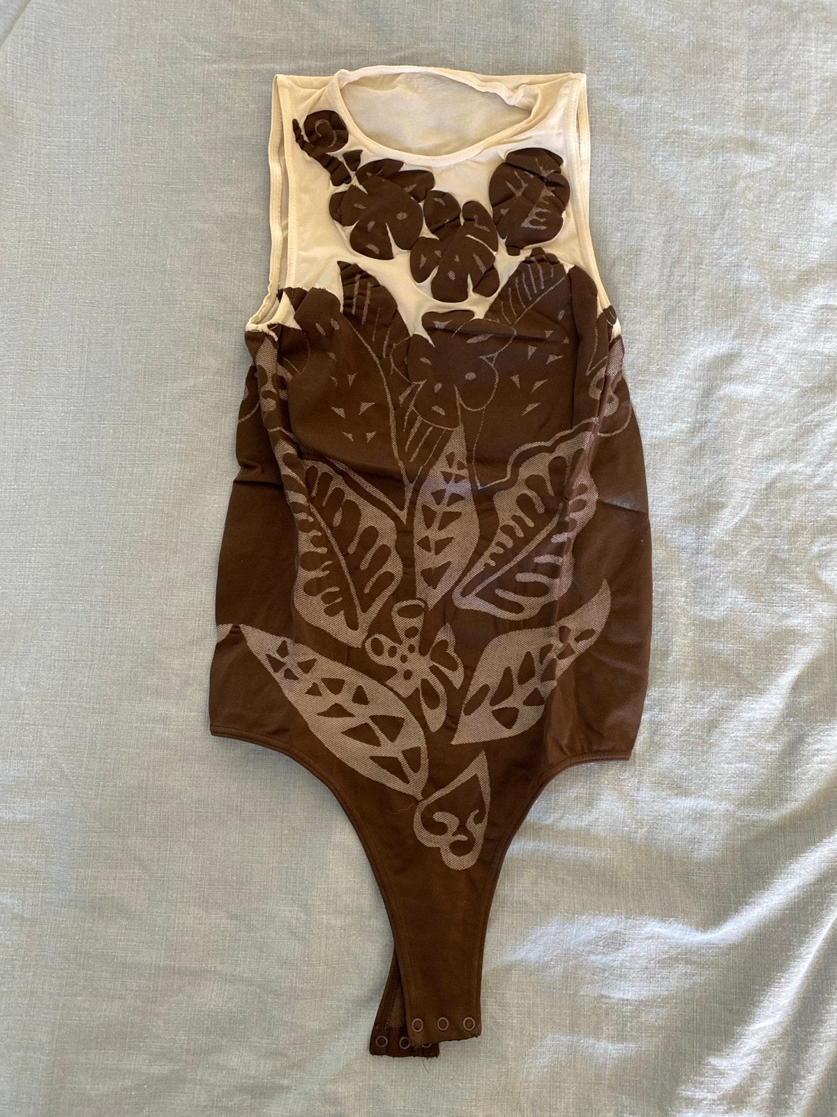 Wolford Individual Mix Bodysuit - Bruin/Beige, Bruin, Ophalen of Verzenden, Zo goed als nieuw, Maat 36 (S)
