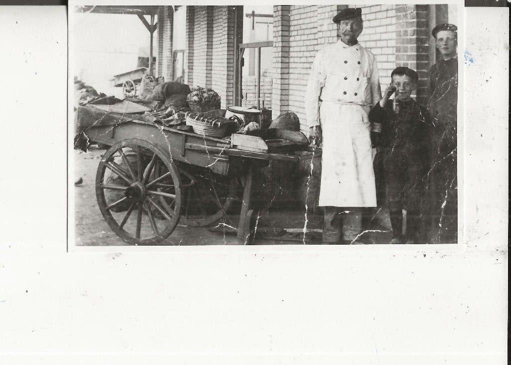 Kwintsheul Oude Veiling met visboer en J van Zwet 1920, Ophalen of Verzenden, Voor 1920, Ongelopen, Zuid-Holland