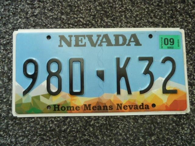 Kentekenplaat licenseplate Nevada Home Means no. 1 USA, Verzenden, Gebruikt, Auto's
