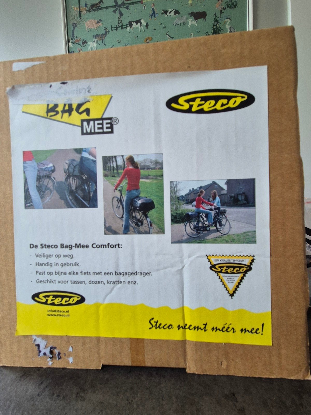 Steco tassendrager voor op de fiets, Ophalen of Verzenden, Nieuw, Tuinslang