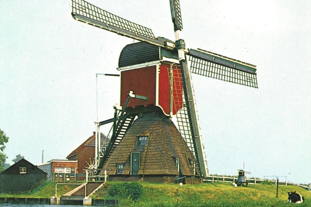 988053 Hoogmade 81 Hoogmadese molen Gelopen met mooie zegel, Verzamelen, Ansichtkaarten | Nederland, Ophalen of Verzenden, 1980 tot heden