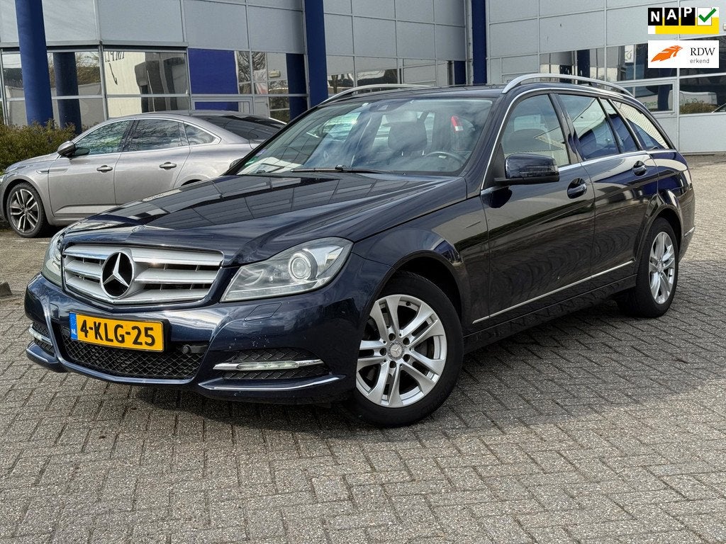 Mercedes-Benz C-klasse Estate 180 Ambition Avantgarde, Auto's, Automaat, Achterwielaandrijving, Euro 6, Blauw