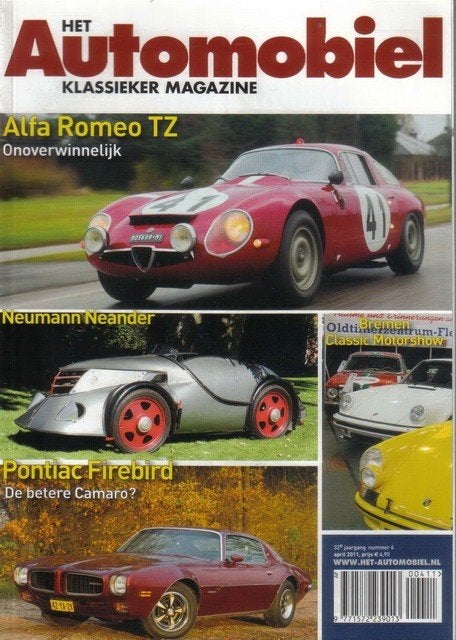 Automobiel 4 2011 : Pontiac Firebird - Alfa Romeo Giulia TZ, Ophalen of Verzenden, Gelezen, Algemeen
