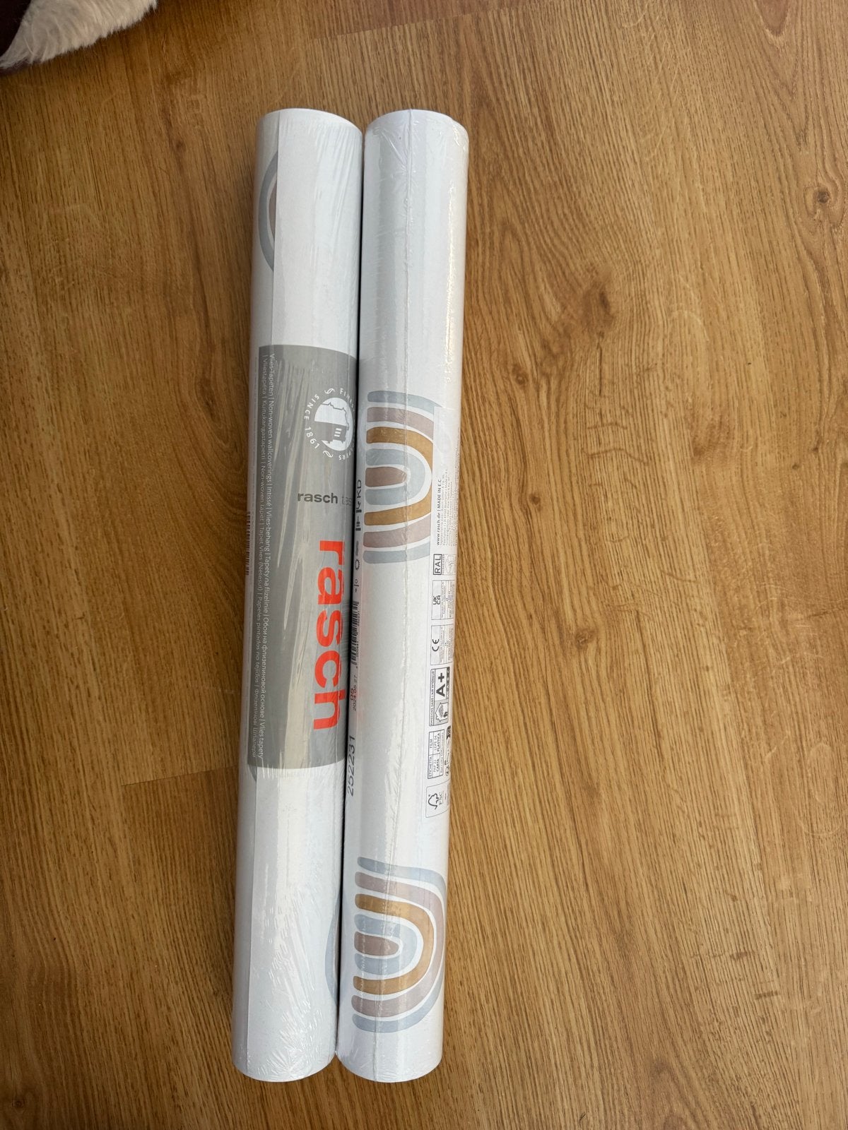 Rasch Vliesbehang - Modern Patroon - 2 rollen, Rasch, Wit, Modern, Ophalen of Verzenden