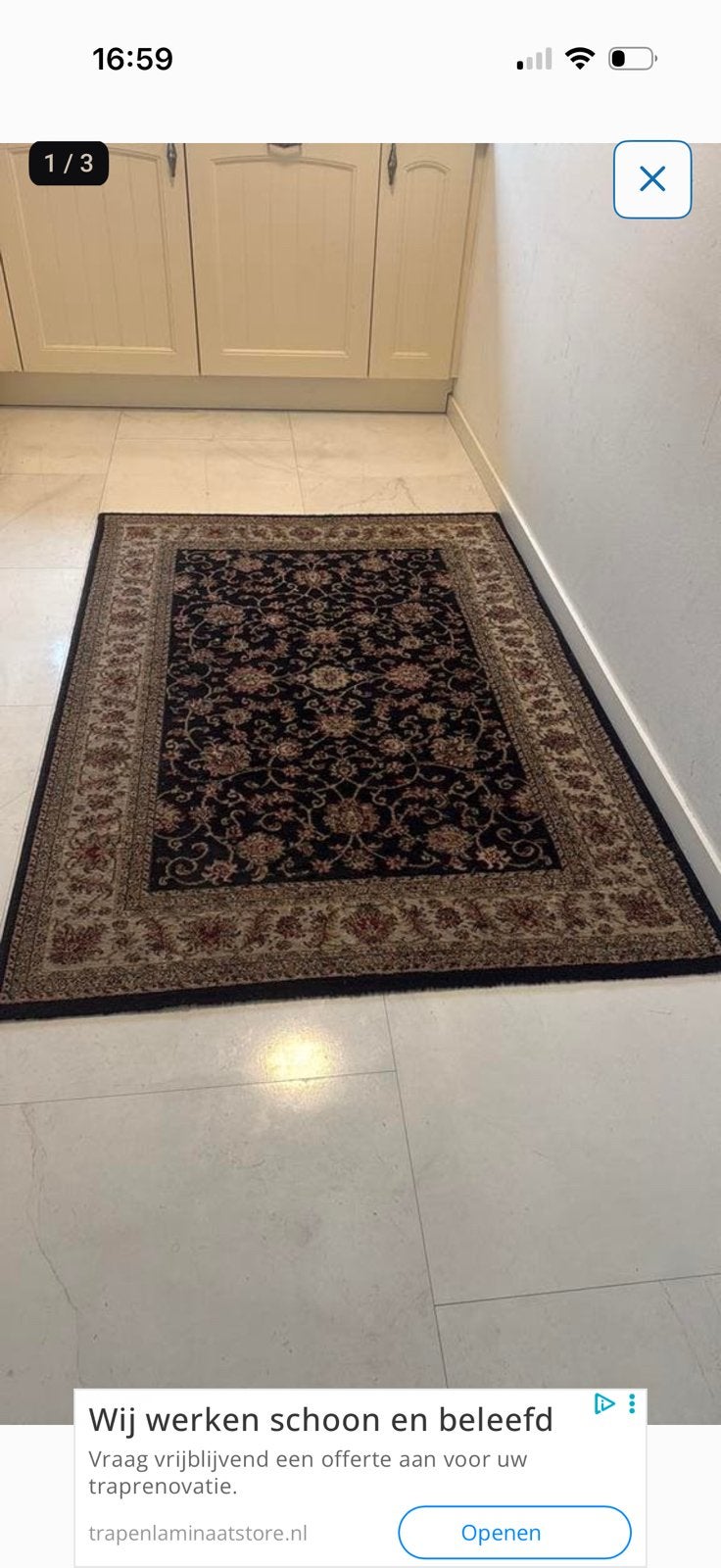 Mooie tapijt, Ophalen of Verzenden, Zo goed als nieuw, Rechthoekig, 200 cm of meer