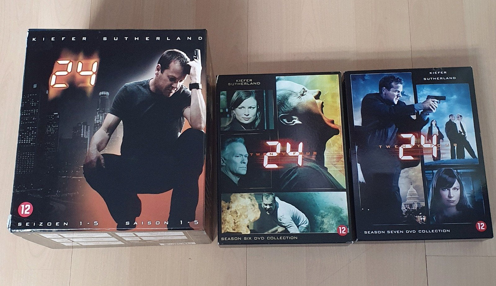 Te koop: 24 Seizoenen 1-7 DVD Collectie - Kiefer Sutherland, Cd's en Dvd's, Nederlands, Ophalen of Verzenden, Seizoen 3, Actie en Avontuur