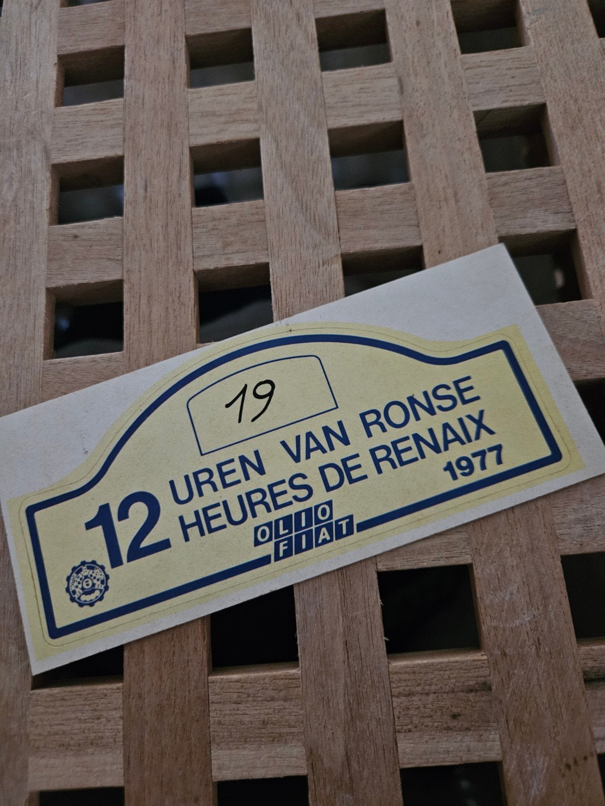 Fiat Olio 1977 sticker, Verzamelen, Ophalen of Verzenden