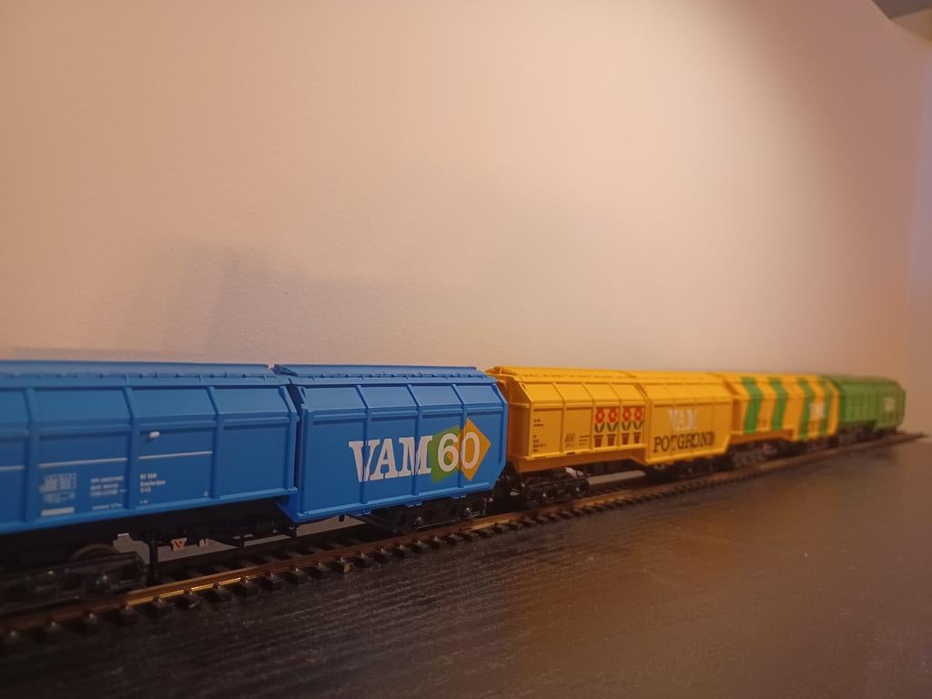 VAM Recycling Goederenwagons - Diverse Kleuren, Ophalen of Verzenden, Gelijkstroom, Wagon, Overige merken