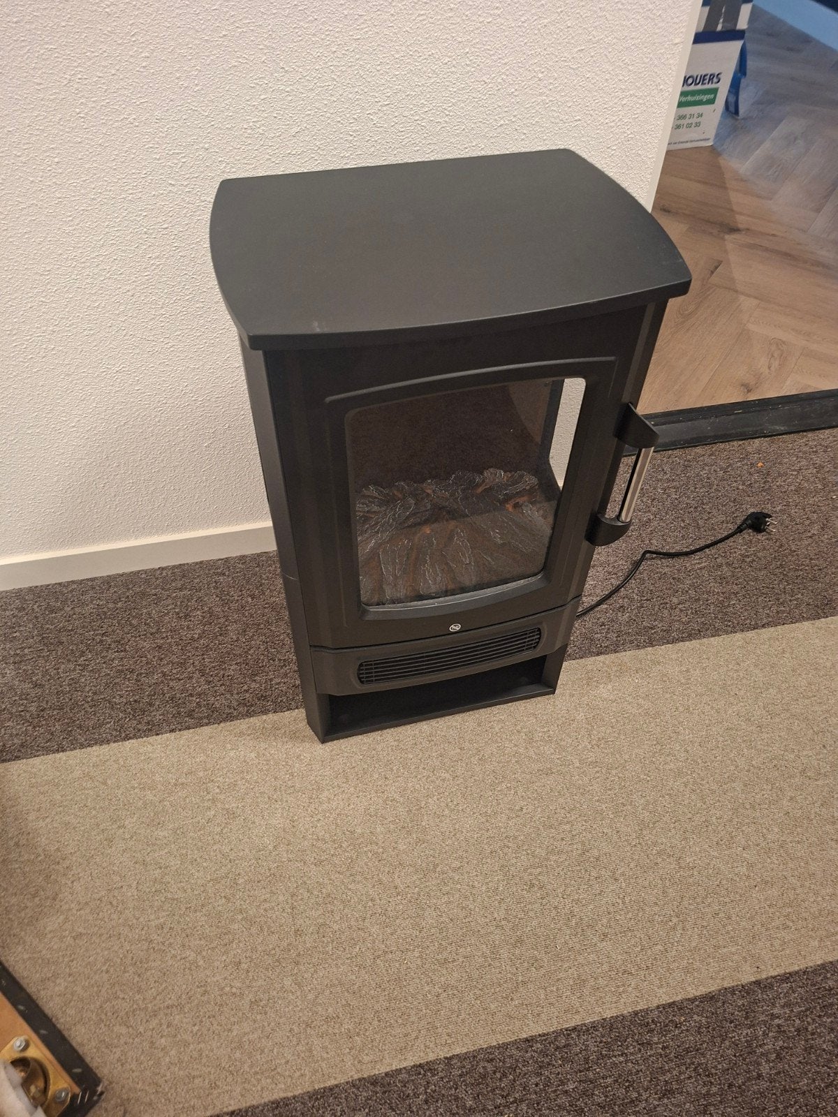 EViQ Elektrische Sfeerhaard - Compact en Stijlvol, Ophalen, Gebruikt, Vrijstaande haard, Elektrische haard