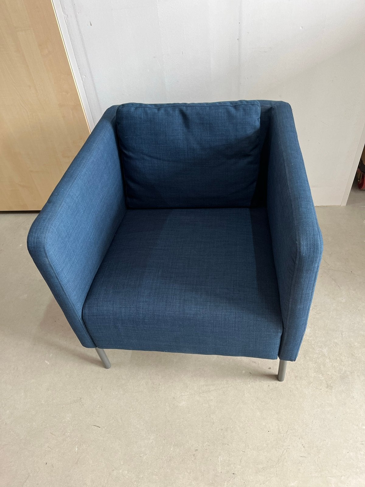 IKEA Ekero stoel - Comfortabele blauwe fauteuil, Ophalen, Blauw, Zo goed als nieuw, Eén