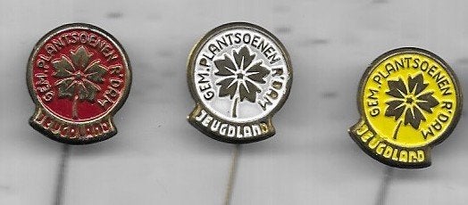 ROTTERDAM 3 JEUGDLAND SPELDEN UIT 1 SERIE, Verzamelen, Ophalen of Verzenden, Gebruikt, Stad of Land, Speldje of Pin