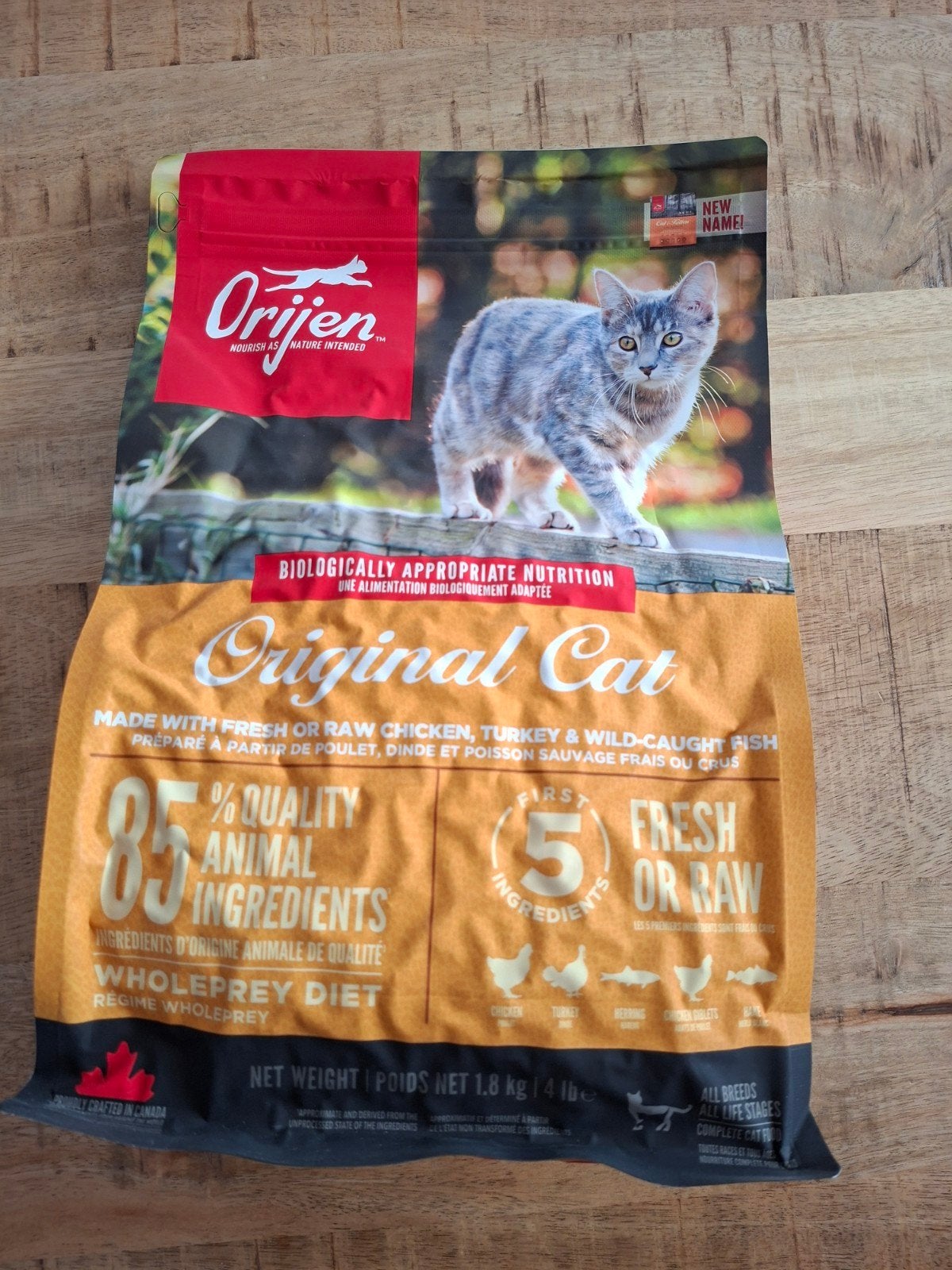 Orijen Whole Prey Cat & Kitten Kip & Kalkoen, Ophalen of Verzenden, Kat